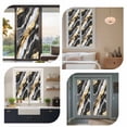thumbnail image 6 of Abstract Art Window Privacy Film Black Gold Gradient Marbling Water Ripple Decorative Glass Window Film UV Blocking Static Cling Non-Adhesive Sticker Covering for Home Door 29.5 x 78.7 inches, 6 of 8