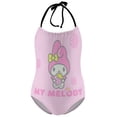 thumbnail image 5 of Kuromi And My Melody Girls One Piece Swimsuits Hawaiian Summer Swimwear Beach Bathing Suit Outfits, 5 of 7