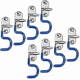 thumbnail image 1 of Mop Broom Holder Organizer, 8 Pcs S-type Wall Mounted Cleaning Tools Organizer, Space Saver Brooms Mops Rakes Holder, Stainless Steel Heavy Duty Broom, 1 of 3