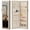 Beige, variant on TopComfy Full Length Mirror Jewelry Cabinet,Wall Mounted Jewelry Armoire Storage Organizer Real Glass Mirror Makeup Cabinet for Bedroom Closet Dressing Room, Beige