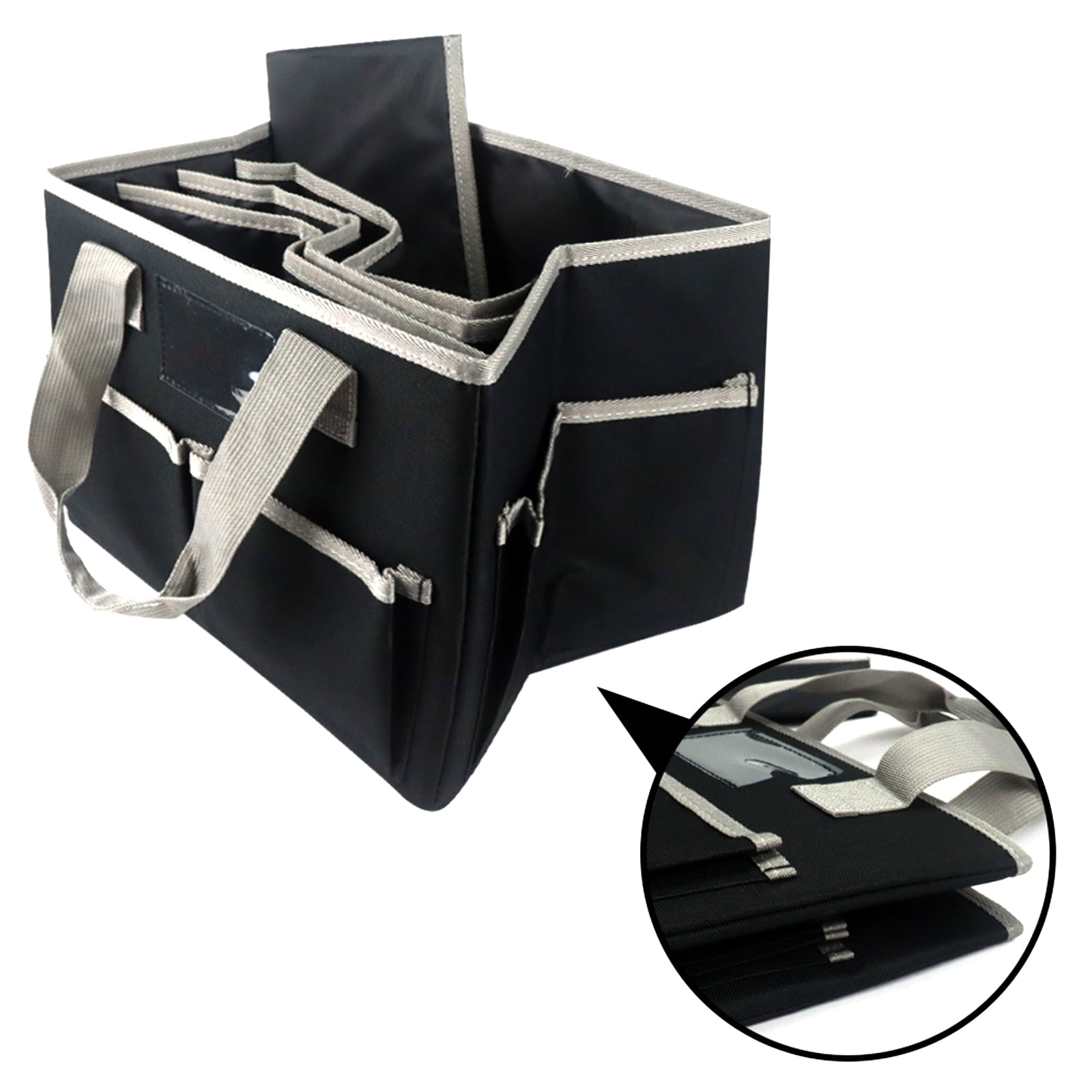 Milue Art Craft Canvas Organizer Bag Handheld Storage Tote Bag with 8 Pockets Handles
