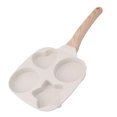 thumbnail image 1 of VIFERR Poêle à œufs En Alliage D'aluminium, 4 Tasses, Cuiseur De Crêpes Et De Hamburgers Avec Manche En Bois, Poêle Antiadhésive Pour la Maison, 1 of 14