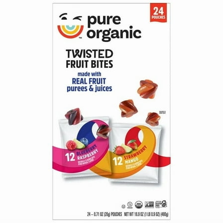 Pure Organic Layered Fruit Bars 2 Flavors 16.9oz