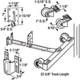 thumbnail image 2 of Prime-Line MP7137-2 Kit de Réparation de Rail de Tiroir Monorail, 22-5/8 Po, Rails en Acier et Guides avec Roues en Plastique, 2 Ensembles, 2 Pièces, 2 of 2