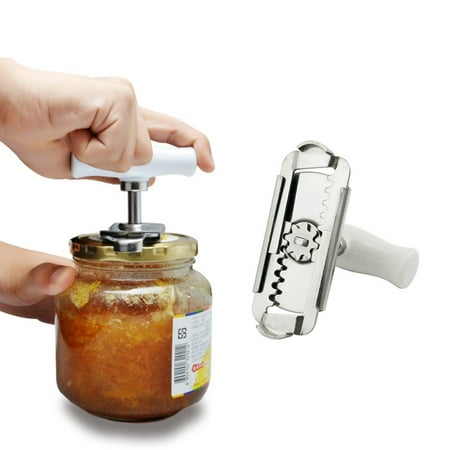 Fysho Jar Opener Multifunction Adjustable for 1-4 inches Bottle Can, Stainless Steel Lids Off Jar Opener for Seniors, Arthritis, Women, Chilren, Weak