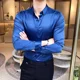 thumbnail image 5 of Camisa y blusa para hombre, vestido liso, ropa musculosa, top formal para hombre, diseñador original negro, moda de alta calidad 2024, corte ajustado, XXL, 5 of 5