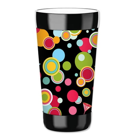 

Mugzie 16-Ounce Tumbler Drink Cup with Removable Insulated Wetsuit Cover - Martini Polka Dots
