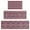 Brown Ethnic Pattern, variant on Brown Ethnic Stripe Pattern Kitchen Rugs Sets Of 3,Kitchen Runner Rugs Non Skid Washable,Decorative Kitchen Floor Mats for Kitchen,Sink,Laundry,17"x30" 17"x47" 17"x59"