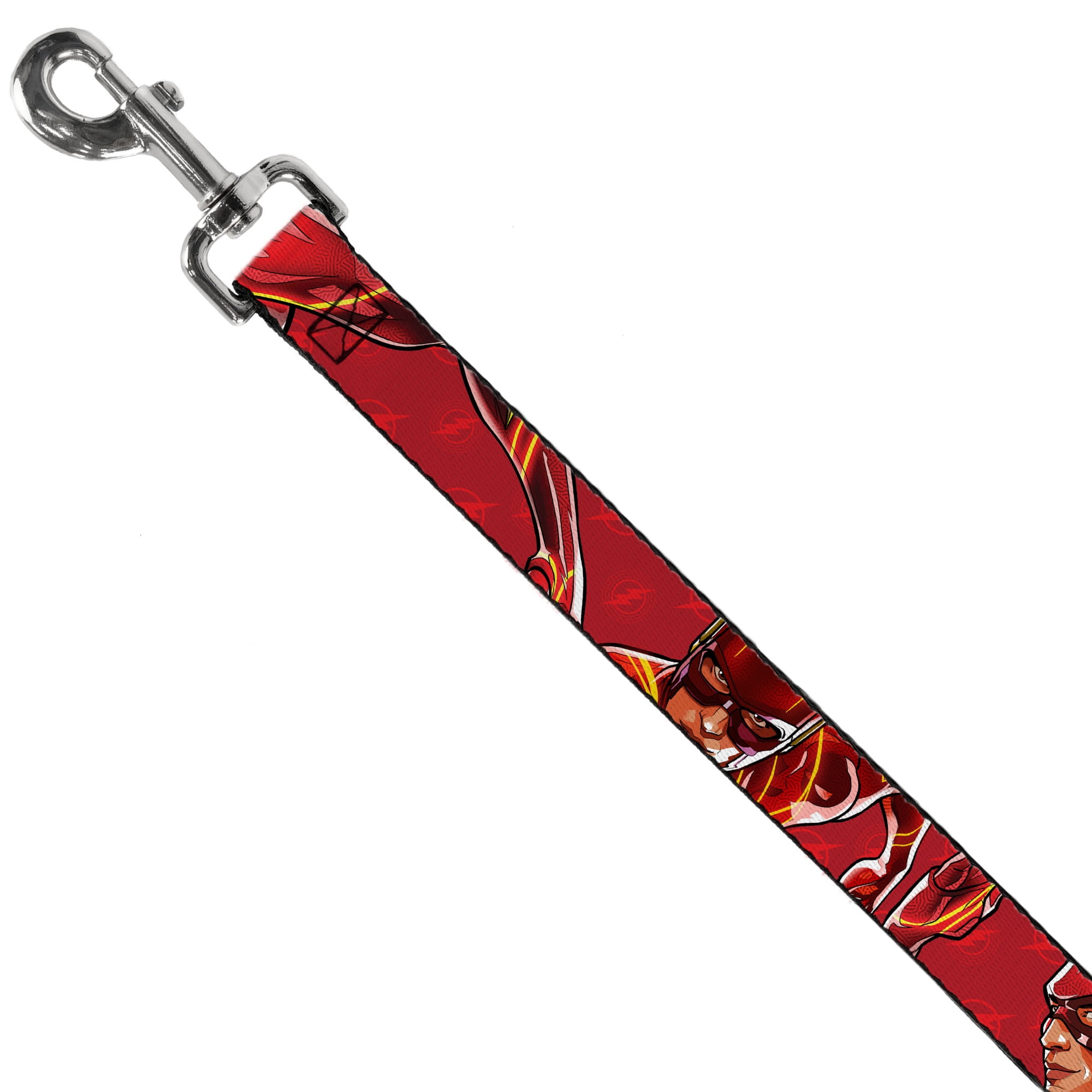 DC Comics Pet Leash, Dog Leash, The Flash 2023 Pose Close Ups Reds, 6 Feet Long 1.0 Inch Wide