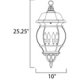thumbnail image 2 of Maxim Crown Hill Four Light 25-Inch Outdoor Hanging Lantern - Black - 1039BK, 2 of 2
