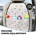 thumbnail image 4 of Goofa Dachshund Dog Puppy Pattern Car Back Seat Protector for Kids (2 Pack) ,Anti-kick Storage Mat for Car Seats,Shields from Footprints, 4 of 6