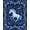 Blue, Pattern 6, variant on ODIKA 4'x6' Machine Washable Non-Slip Area Rug, Elegant Equestrian Yarn Decorative Pillow Project High Traffic Rug, Brown, 642928