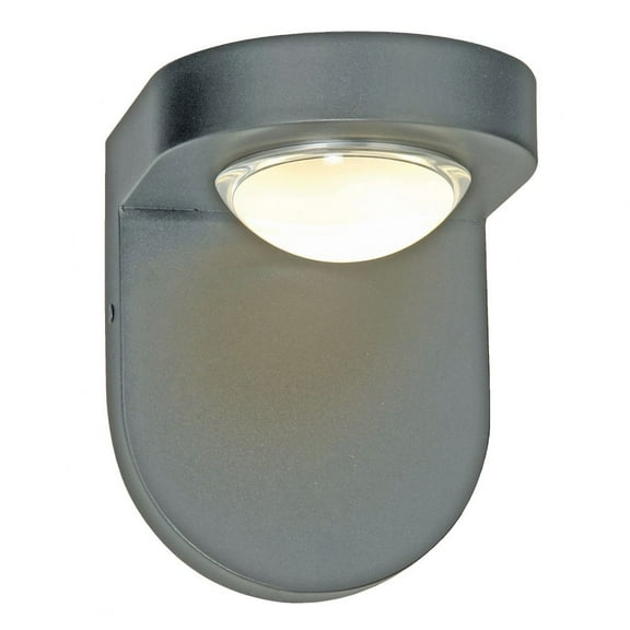 50063ODW-SL-Pharos Abra Lighting Pharos - 7.5 Inch 10W 1 LED Outdoor Wall Sconce-Silica Finish