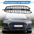 thumbnail image 3 of 1 pieza de parrilla de luz antiniebla delantera izquierda con agujero para Audi A6 C7 2011-2014 No. 4G0807681D ABS negro, 3 of 7