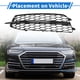 thumbnail image 3 of 1 pieza de parrilla de luz antiniebla delantera izquierda con agujero para Audi A6 C7 2011-2014 No. 4G0807681D ABS negro, 3 of 7
