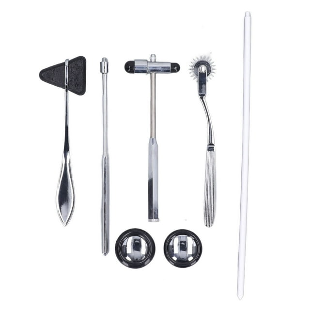 Hammer Set, Neurological Hammer Set Easy To Use Ergonomic Handle Silver For Doctor For Body Measurement