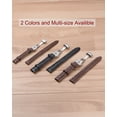thumbnail image 7 of Uxcell Leather Band Replacement Kit Deployment Buckle Watch Strap 18mm with Spring Bars, Light Brown, 7 of 7