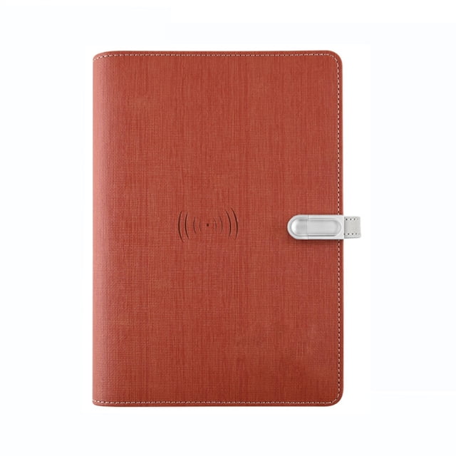 Carpeta De Cuaderno De Carga Inalámbrica Multifuncional A5, Diario En Espiral, Cuaderno De Negocios Para Tomar Notas Y Reuniones Speravity EL017027-03