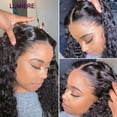 thumbnail image 5 of 32 inch HD Water Wave Frontal Wig 150% Density Water Wave Lace Front Wig for Women 13x4 Lace Front Closure Wigs Pre Plucked With Baby Hair Lumiere Hair, 5 of 8