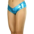 thumbnail image 3 of ToBeInStyle Women's Micro Metallic Shorts - Blue, 3 of 5