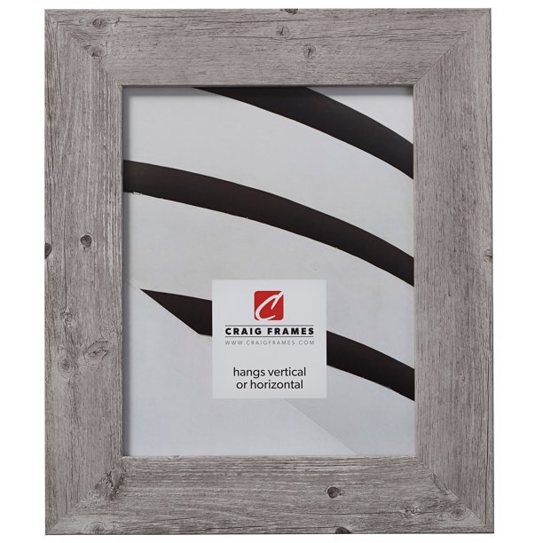 Craig Frames American Barn, 20x30 inch Picture Frame, Faux Light Grey