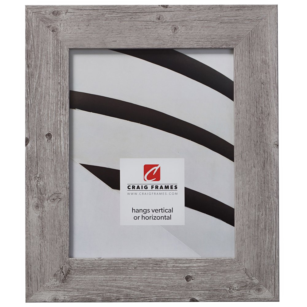 Craig Frames American Barn, 20x24 inch Picture Frame, Faux Light Grey