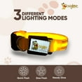 thumbnail image 2 of DOGGYLOVE LED Dog Collar – Lighted Collars for All Pets – USB Rechargeable Dog Collar for Pet Night Walking – Adjustable Light Up Dog Collar with Super Bright Safety - For Male/Female Dog (XS, Yellow), 2 of 7