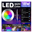 thumbnail image 4 of Luces Para Alberca Ultra Delgado 12v18w Rgb Con Remoto Y App Malubero Plateado, 4 of 5