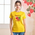 thumbnail image 3 of Playera Blusa De Frambuesa Raspberry Sweet & Tasty – Dulce Estilo que Te Hace Brillar Color Amarillo Talla Grande Marca Emil SaEs, 3 of 4