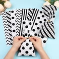 thumbnail image 4 of 100Pcs 4 Styles Rectangle Plastic Candy Bags Cookie Cellophane Bag with Twist Tie Black 270x130x0.1mm 25pcs/style, 4 of 5