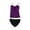 Purple - violetblk, variant on Profile Womens Starlet Brief 2 Piece Tankini, Purple, 10