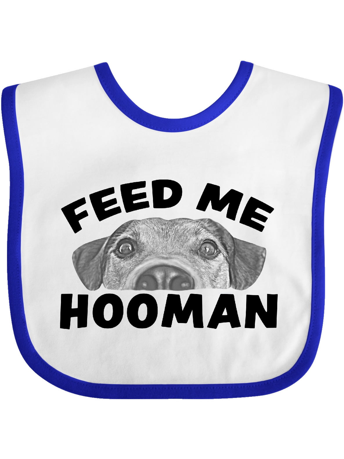 inktastic-feed-me-hooman-with-cute-dog-gift-baby-boy-or-baby-girl-bib