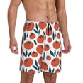 thumbnail image 2 of Kdxio Hand Drawn Tomatoes Print Mens Sleep Shorts Bottoms Soft Comfy Pajama Wear Pants with Drawstring Pockets, 2 of 7