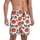 thumbnail image 2 of Balery Hand Drawn Tomatoes Pantalones cortos de pijama de punto de algodón para hombre con cinturilla y bolsillos-Medium, 2 of 6