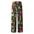 thumbnail image 4 of Puntoco Pantalones sueltos casuales vintage con estampado navideño para mujer Pantalones de pierna ancha casuales Pantalones Puntoco Puntoco-3982, 4 of 5