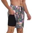 thumbnail image 2 of Fotbe Pigs 1 Traje de Baño para Hombre – Shorts de Natación de Secado Rápido con Forro y Bolsillos-Medium, 2 of 6
