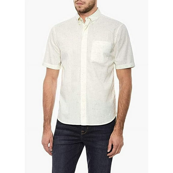 Joe's Jeans John Multicolor Flecked Regular Fit Button-Down Shirt Large