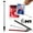 Multicolored, variant on cpengpj 3Pcs Double-End Stylus Pen with Capacitive and Resistive Tips, 12cm Dual-Touch Screen Stylus for All Devices, Black, Silver, Red (Soft Silicone, Anti-Scratch)