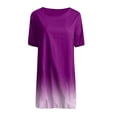 thumbnail image 5 of Dresses for Women Summer Wedding Guest Short Sleeve Plus Size Casual Dress Casual Mid-Length Gradient, 5 of 5