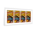thumbnail image 2 of White Comic Book Frame with White Mat - 4 Openings to Display 4 6.875"x10.5" Current Era Comic, 2 of 8