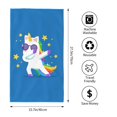 thumbnail image 2 of Fotbe Cool Unicorn Star Golden Toalla Premium con Patrón, Toalla de Microfibra de Secado Rápido, Ligera y Altamente Absorbente (27.5x16in), Ideal para Uso Diario, 2 of 6