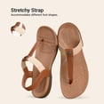 thumbnail image 5 of DREAM PAIRS Women's Orthotic Walking Sandals Comfortable Arch Support Sandals with Adjustable Straps Ergonomic Non-Slip T-Strap Dress Sandals for All-Day Wear, 5 of 8