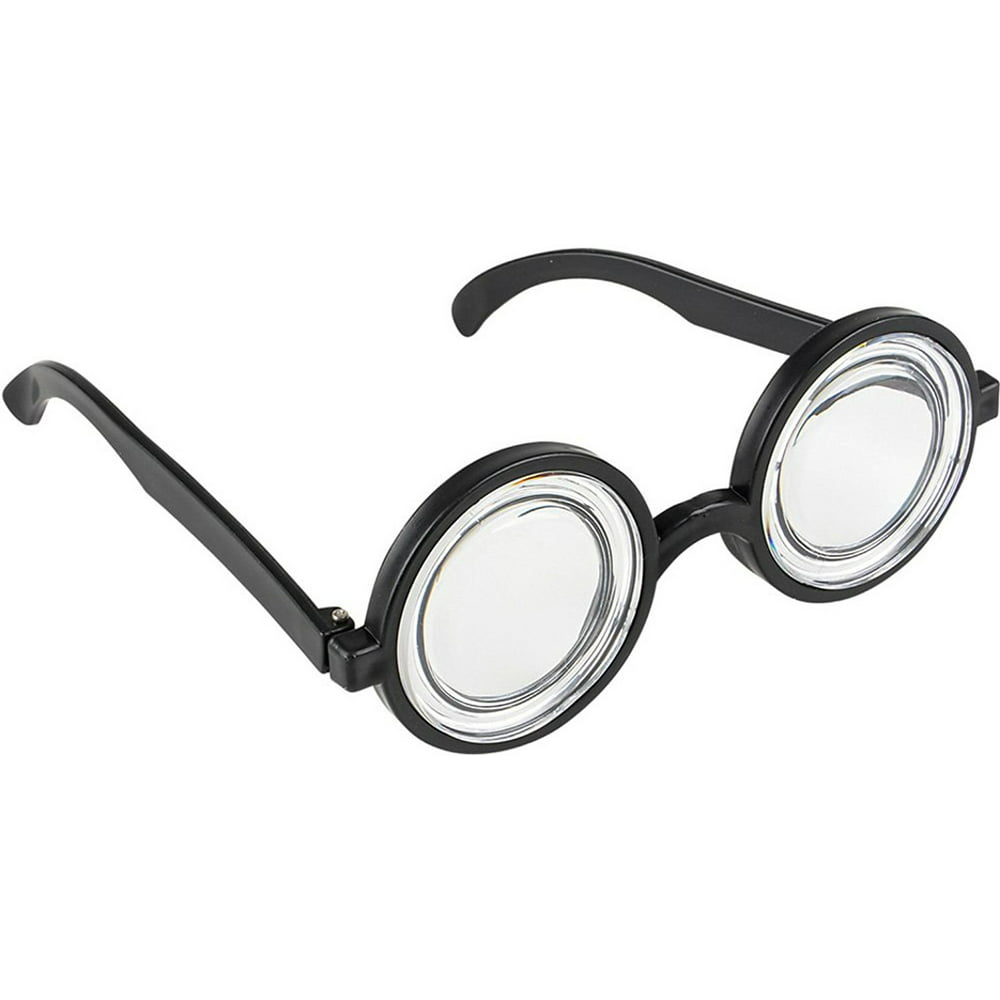 Nerd Glasses Thick Slightly Magnifying Round Plastic Lenses Are The 