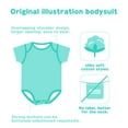thumbnail image 4 of PENGXIANG 5 PCS Baby Onesies Breathable And Comfortable Cotton Short Sleeves Clothes Cute Crawling Bodysuits For Newborn Boys And Girls, 3-12 Months Old, 4 of 7
