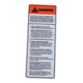thumbnail image 3 of yuksok Gym Equipment Warning Sticker Easy Installation PVC Rectangular Warning Sign, 3 of 9