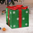thumbnail image 5 of Slhenay Christmas Gift Boxes Decorations, Presents Boxes with Ribbon Bows Decor for Xmas Tree, Yard, Home, Indoor Outdoor Holiday Party Decor 25cm (Green), 5 of 6