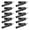 Black, variant on 10Pcs Professional Crocodile Clip Testing Clamp Black Heavy Duty 10A Battery Cable Connectors with 4mm Socket for Multimeter Test Lead Voltage Tester 10mm / 0.39 Inches Opening