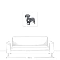 thumbnail image 3 of Creative Products Ink Silhouette Dachshund 24 x 24 Canvas Wall Art, 3 of 5