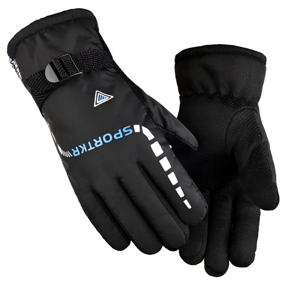 TELOLY Waterproof Men's Ski Gloves Winter Warm Snowmobile Cold Weather Gloves Men Winter Gloves Waterproof