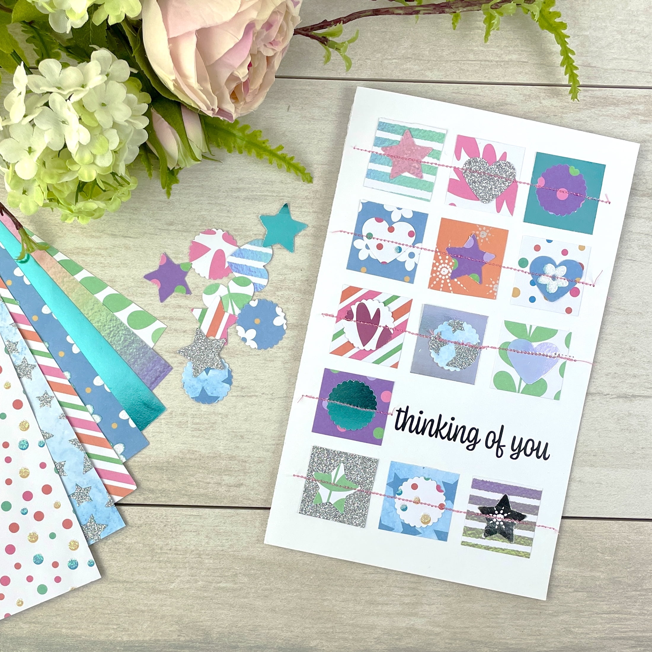 Hello Hobby 12" x 12" Specialty Craft Paper, Pattern Cardstock for Scrapbooking and Crafts, 30 Sheets